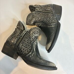 Circle G | Hand Tooled Short Boots